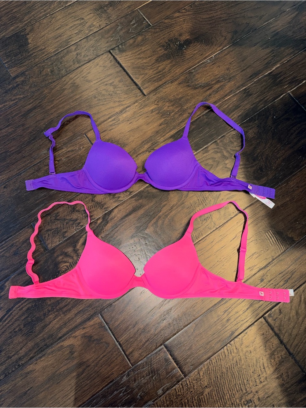 Victoria’s Secret Pink Purple push up Bras bundle 32b